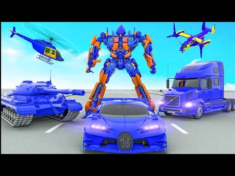 Tank Robot Transforming Car Robot Game With Helicopter Robot Games - Android Gameplay |Game For kids