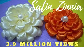 D.I.Y. Satin Zinnia Flower - Tutorial | MyInDulzens