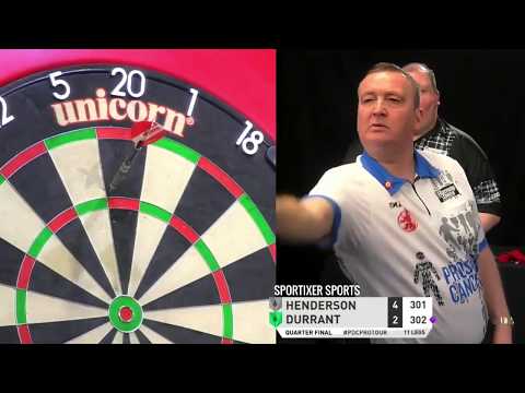 Glen Durrant throws a WILD dart
