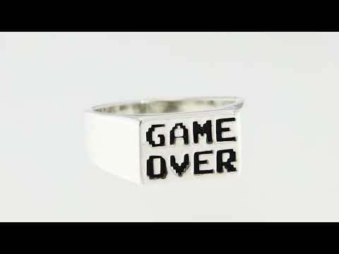 Inel Argint 925 Game Over - Finalul Jocului Inceputul Stilului