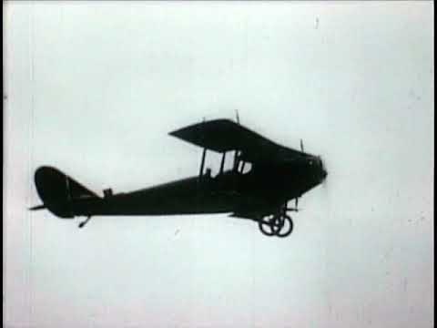 NEWSREEL BOY CRASHES PLANE JUST FOR FUN Early 1930's