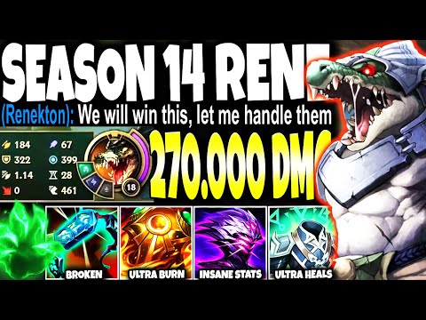 Season 14 made this POSSIBLE ~ New Immortal Renekton Build Guide BEST COMEBACK CARRY | s14 Gameplay