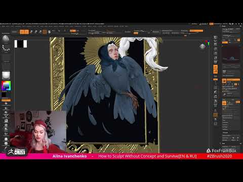 How to Sculpt Without Concept and Survive - Alina Ivanchenko - ZBrush 2021.7