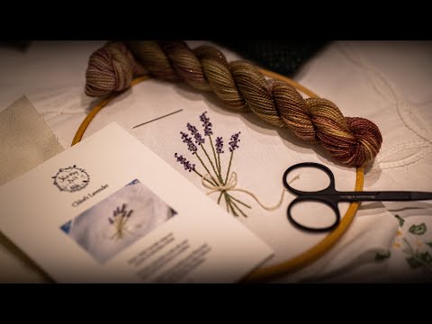 Lavender Embroidery Tutorial - Sherry Iris Yarn Advent Calendar 2022
