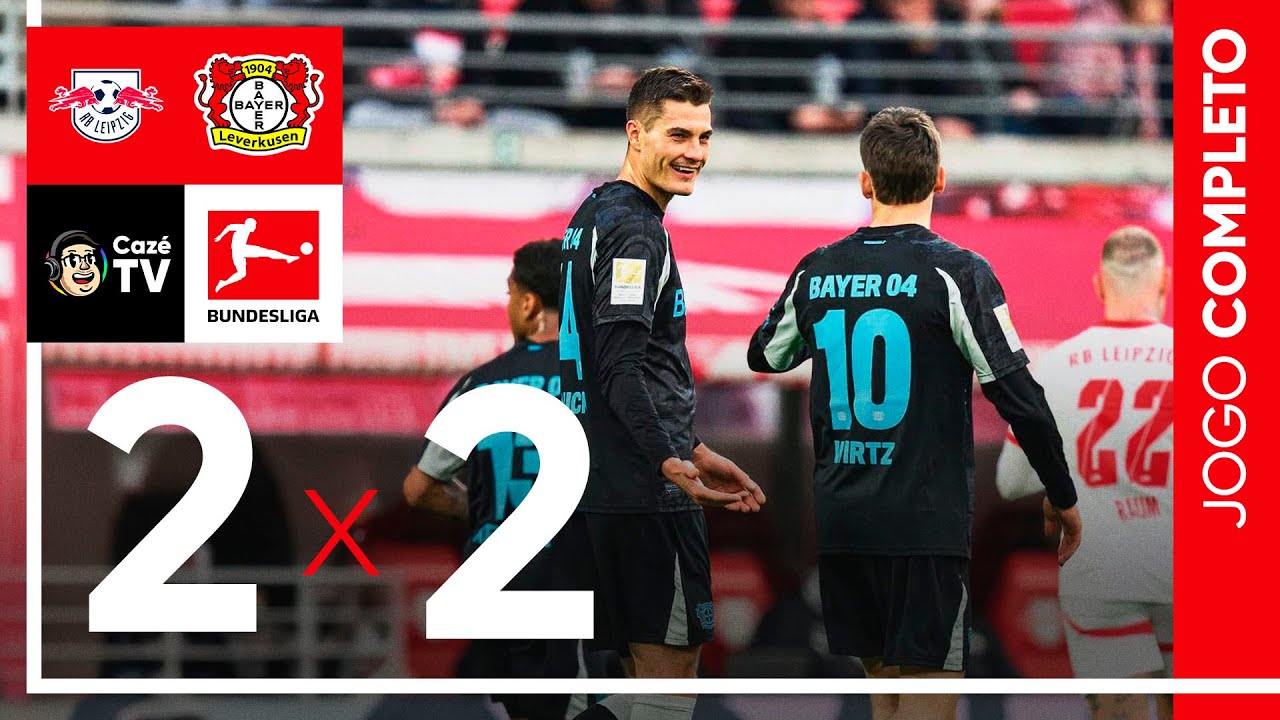 JOGO COMPLETO: RED BULL LEIPZIG X BAYER LEVERKUSEN | RODADA 19 | BUNDESLIGA 2024-2025