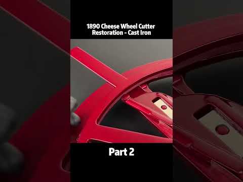 1890 Cheese Wheel Cutter Restoration   Cast Iron   oldthing restoration