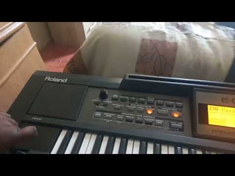 How to set itende in roland e09