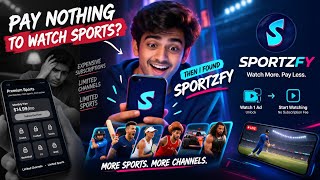 SportzFy Free Sports Streaming App 👀 Download Link in Description