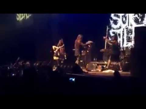 Suicide Silence TRASH the stage!! March 15th 2017