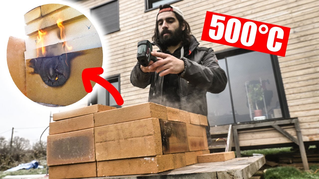 500°C en empilant des briques réfractaires, mascarpone du jardin et abri à patates - VLOG Déc 2021