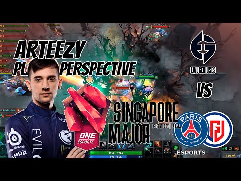 Arteezy [Razor] Player perspective | EVIL GENIUSES vs  PSG.LGD - ONE Esports Singapore Major 2021
