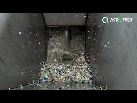 PET bottle flakes washing line 1000kgh Aceretech