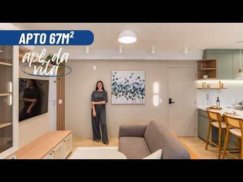 APARTMENT TOUR 67M² NEUTRAL TONES AND GREEN KITCHEN