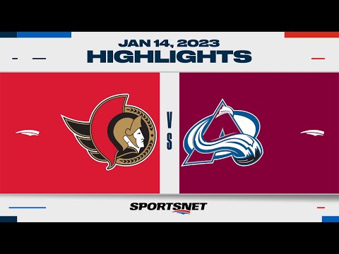NHL Highlights | Senators vs. Avalanche - January 14, 2023