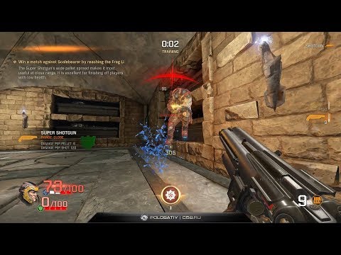 Bots in Quake Champions (PTS testing server) – training & Instagib