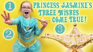 Princess Jasmine's Three Wishes Come True! | Crazy8Family