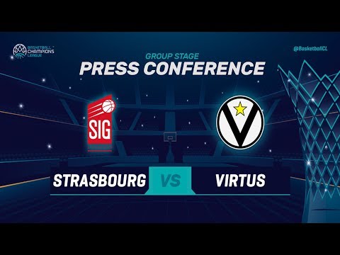SIG Strasbourg v Segafredo Virtus Bologna - Press Conference - Basketball Champions League 2018-19