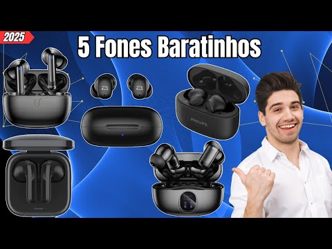 TOP 5 Fones de Ouvido Bluetooth Bons e Baratos de 2025| Eles Vão te SURPREENDER Pela Qualidade