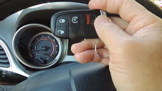 Fix "key not detected", reprogramming remote, Dodge Journey 2013