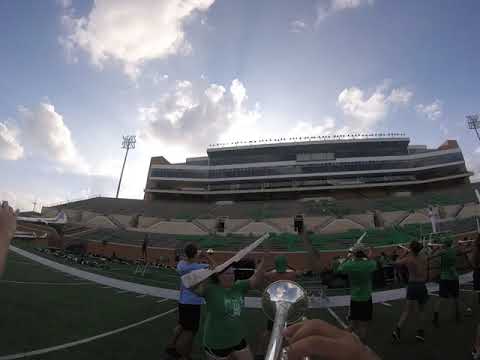 UNT Green Brigade 2019 "Through the Ages" Lead Trumpet Headcam