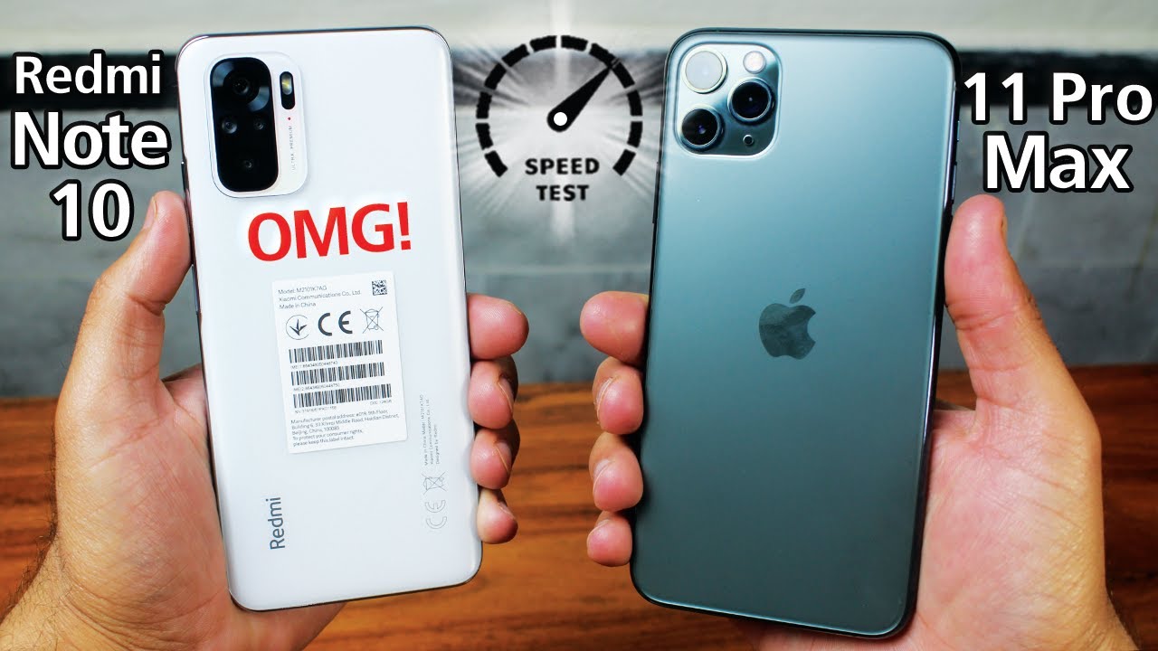 Redmi Note 10 vs iPhone 11 Pro Max - Speed Test | WHAT!😲😲