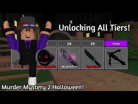 Unlocking *ALL TIERS* of the Murder Mystery 2 Halloween Battlepass! (MAIN EVENT)