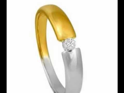 Bella Donna Damenring 585/000 Gelbgold Weißgold 1 Brillant 0,05ct