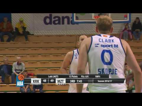 ABA Liga 2016/17 highlights, Round 9: Krka - MZT Skopje Aerodrom (13.11.2016)