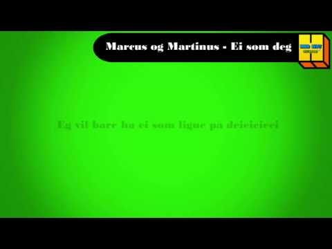 Marcus og Martinus - Ei som deg ft. Innertier (Lyrics)