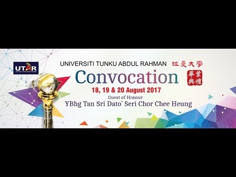 UTAR 2017 August Convocation Session 1 on 18 August 2017