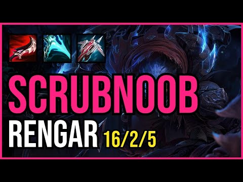 SCRUBNOOB - RENGAR vs EVELYNN Jungle - NA Challenger - Patch 11.4