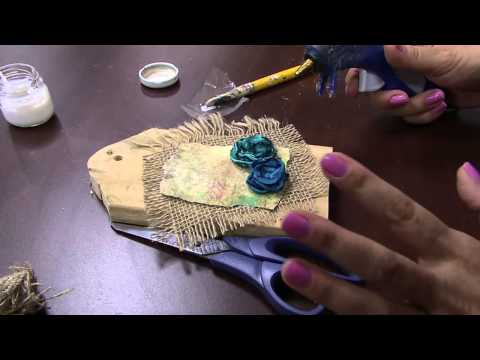 Mulher.com 11/02/2015 Tecnica porta chave com juta por Isa Perinotto  - Parte 2