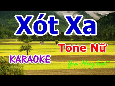 Xót Xa - Karaoke - Tone Nữ - Nhạc Sống - gia huy beat -  karaoke  Xót Xa