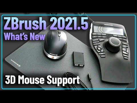 069 ZBrush 2021.5 - 3D Mouse Support - Universal 3D Connexion Space Mouse Navigation for your Apps!