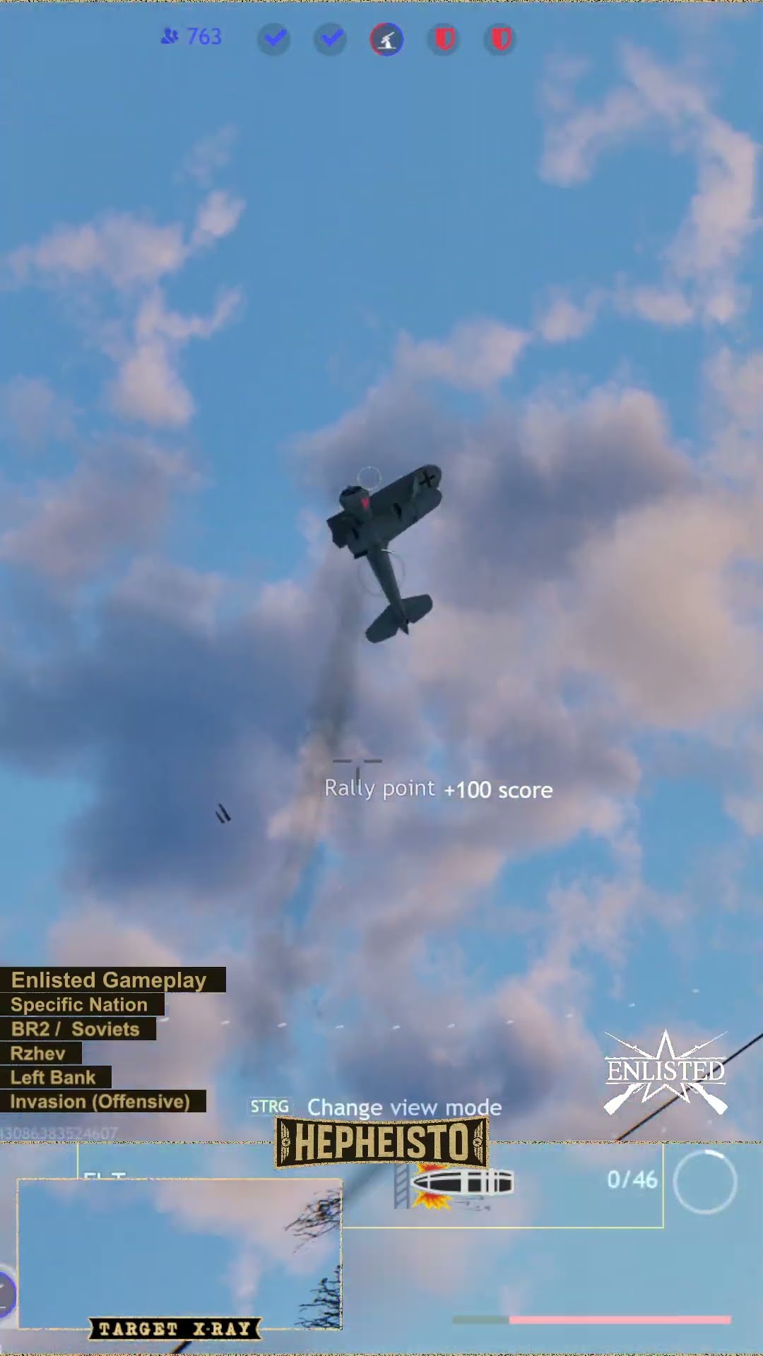 Engineer eliminates Plane Hs 123 A-1 with 25mm 72-K Cannon Anti Air Gun