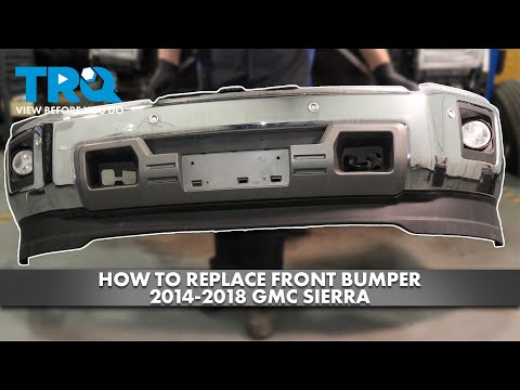 How to Replace Front Bumper 2014-2018 GMC Sierra