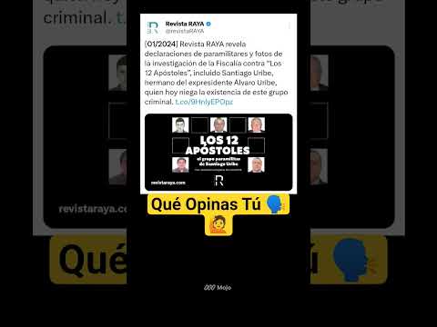 Los 12 Apóstoles Yarumal Antioquia Jefe Paramilitar Santiago Uribe Velez