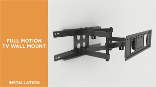 How to Install Full-Motion TV Wall Mount- LPA63-446