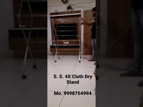 Stainless Steel Foldable Cloth Drying Stand