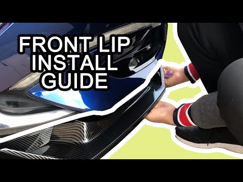 Front Bumper Lip installation guide for beginner (step by step guide)