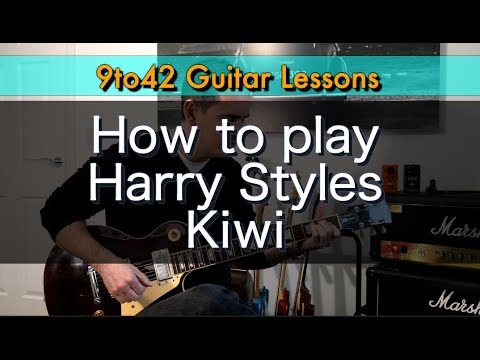 How to play Harry Styles Kiwi Guitar Lesson Tutorial