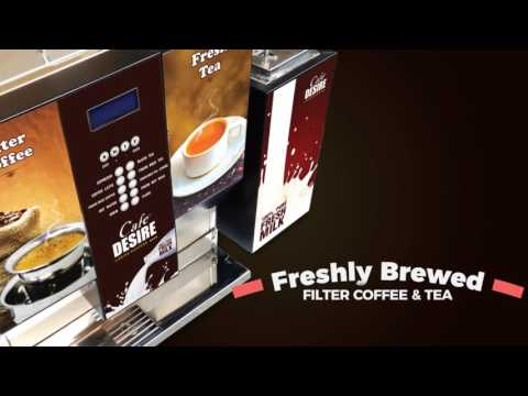 Filter coffee and fresh milk tea vending machine