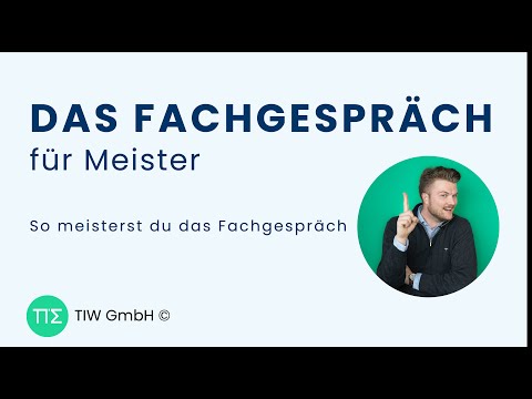 DAS FACHGESPRÄCH für Meister IHK  (Industriemeister, Logistikmeister, Schutz/Sicherheit, KVM)