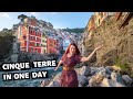 Visiting All 5 TOWNS Of CINQUE TERRE By TRAIN Italy Train Travel