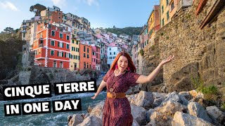 Visiting all 5 TOWNS of CINQUE TERRE by TRAIN // Italy train travel