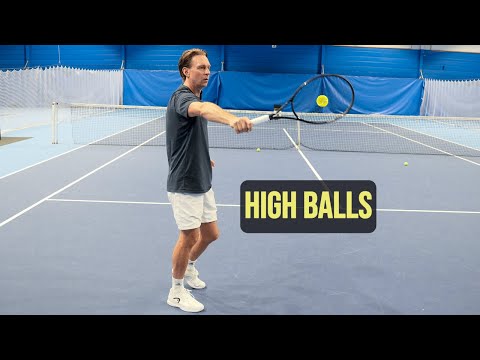 How to Handle High Balls on the One-Handed Backhand | Tennis Tips & Drills