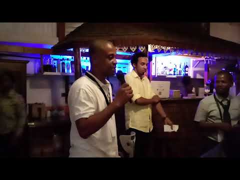 Open mic session at the Salon Du Livre de Mayotte 2019