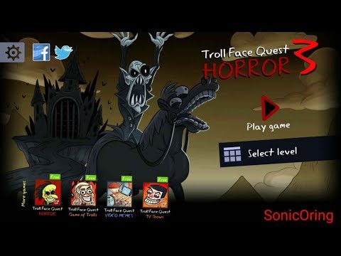 Troll Face Quest Horror 3 All Level 1-17 Walkthrough + Fails