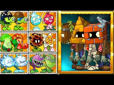 Random 30 Best Pair Team Plants vs Team Brickhead Zombie LEVEL 5 - PvZ 2 Challenge