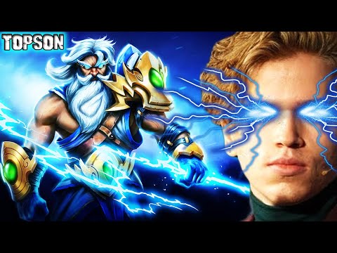 Topson last pick his Signature HERO "ZEUS" - No Easy Game in SEA Server DOTA 2